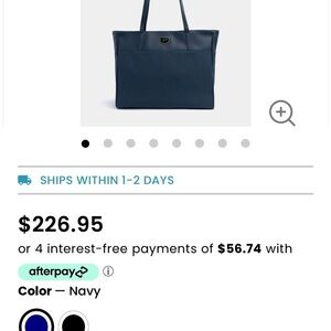 Freshly Picked Navy Tote Bag